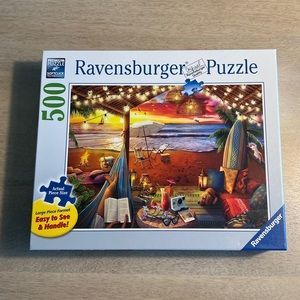 Ravensburger Puzzle 16795 Cozy Cabana - 500 pieces - Large Format for Adults